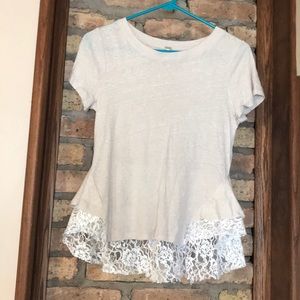 Free People lace t shirt